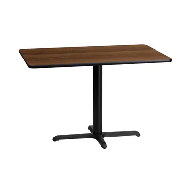 24"X42" Rectangular Laminate Table With 23.5"X29.5" Height Base