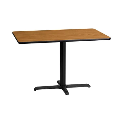 24"X42" Rectangular Laminate Table With 23.5"X29.5" Height Base