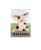 Spotted Pig Garden Suede Flag