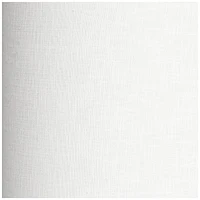 White Tall Linen Medium Drum Lamp Shade 14" Top x 14" Bottom x 15" High (Spider) Fully Assembled Replacement with Harp and Finial for Table Lamps