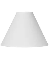 Antique White Linen Medium Chimney Lamp Shade 5" Top x 15" Bottom x 10.5" High x 11.5" Slant (Spider) Replacement with Harp and Finial - Springcrest