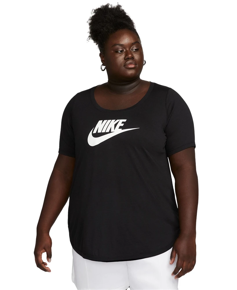 Nike Plus Sportswear Essential Curved-Hem Tunic Top
