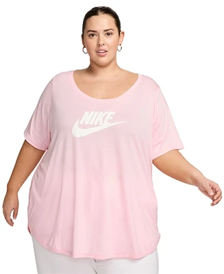 Nike Plus Sportswear Essential Curved-Hem Tunic Top