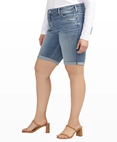 Silver Jeans Co. Plus Elyse Mid Rise Comfort Fit Bermuda