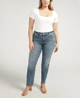 Silver Jeans Co. Plus Suki Mid Rise Curvy Fit Straight