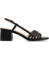 Journee Collection Women's Shayana Slingback Block Heel Sandals