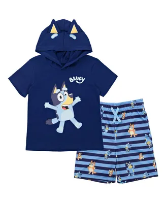 Bluey Bingo Cosplay T-Shirt and Mesh Shorts Outfit Set Toddler| Child Boys