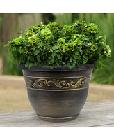 Garden Elements Traditional Plastic Patio Planter, 15