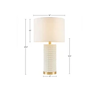 Grace Ivy Textured Dot Table Lamp