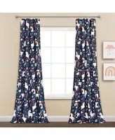 Unicorn Heart Window Curtain Panels