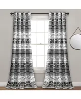 Hygge Geo Light Filtering Window Curtain Panels