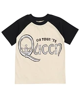 Queen Boys 2 Pack T-Shirts Logo Black / White