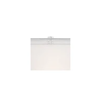 Proxima Modern Table Lamp 28" Tall Chrome Silver Crisscrossing Metal Sheer Outer White Inner Rectangular Shade for Bedroom Living Room House Bedside N