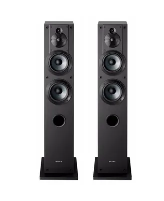 Sony SSCS3 Stereo Floor-Standing Speaker Pair Bundle (Black)