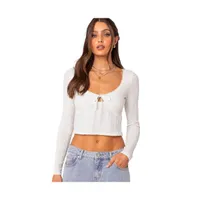 Women's Lorey lacey knit top