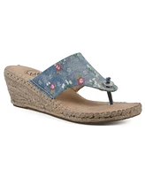 White Mountain Women's Beachball Espadrille Wedge Sandals