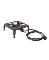 Stansport Single Burner Cast Iron Stove with Regulator Hose