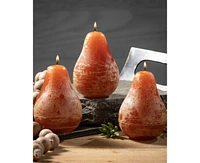 Vance Kitira 4.5" Pear Candles Kit, Set of 3