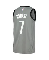 Men's Jordan Kevin Durant Gray Brooklyn Nets Swingman Player Jersey - Statement Edition