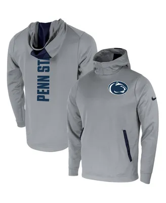Men's Nike Gray Penn State Nittany Lions 2-Hit Performance Pullover Hoodie