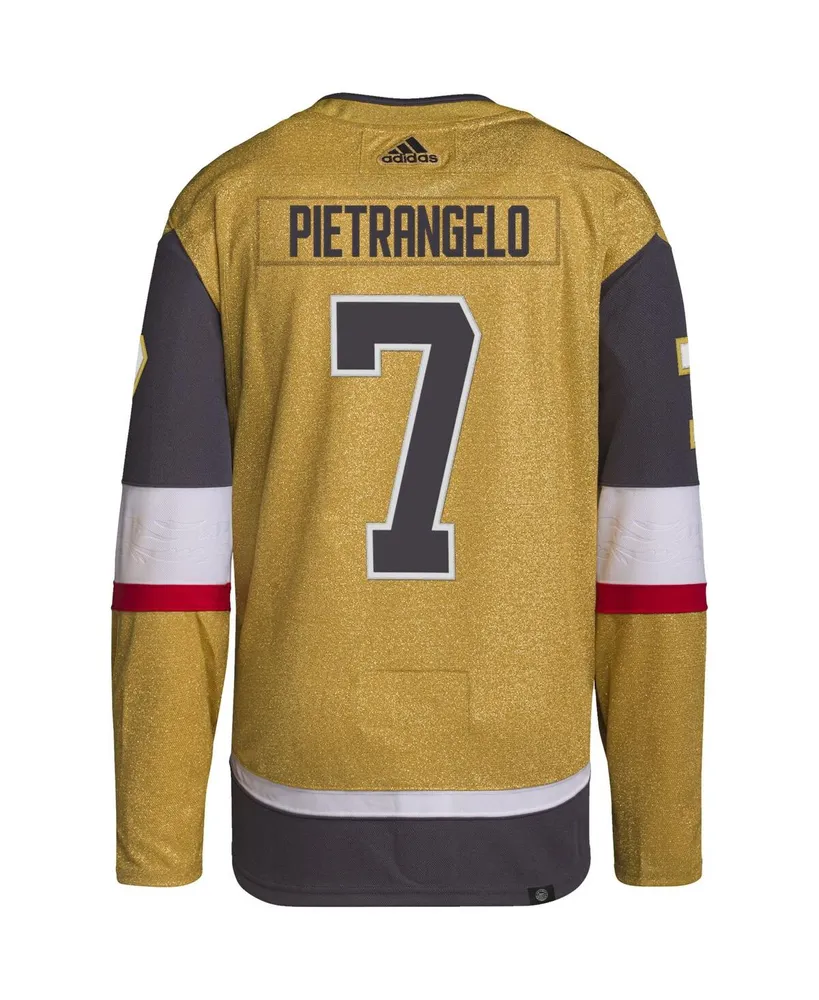 Men's adidas Alex Pietrangelo Gold Vegas Golden Knights Home Authentic Player Jersey