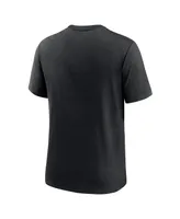 Men's Nike Heather Black Las Vegas Raiders Team Tri-Blend T-shirt