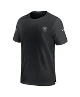 Men's Nike Black Las Vegas Raiders Sideline Coach Performance T-shirt