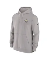 Men's Nike Gray New Orleans Saints Sideline Club Fleece Pullover Hoodie