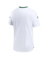 Men's Nike White Distressed Philadelphia Eagles Sideline Coaches Alternate Performance T-shirt