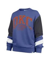 Women's '47 Brand Blue Oklahoma City Thunder 2023/24 City Edition Nova Crew Sweatshirt