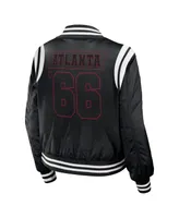 Women's Wear by Erin Andrews Black Atlanta Falcons Bomber Full-Zip Jacket