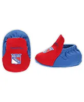 Baby Boys and Girls Mitchell & Ness Red, Blue New York Rangers Big Score 3-Pack Bodysuit, Bib and Bootie Set