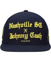 Men's Mitchell & Ness Navy Nashville Sc x Johnny Cash Snapback Adjustable Hat