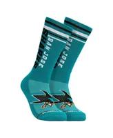 Men's Mitchell & Ness Teal San Jose Sharks Power Play Crew Socks