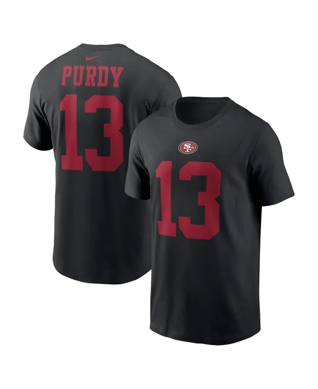 Majestic Women's Majestic Threads Brock Purdy Pink Distressed San Francisco  49ers Name and Number T-shirt