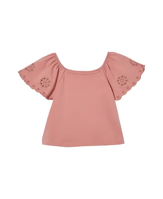 Cotton On Toddler Girls Ava Short Sleeve Top