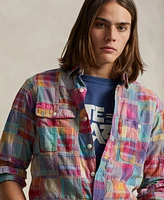 Polo Ralph Lauren Men's Classic-Fit Patchwork Madras Workshirt