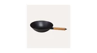 Alva Forest Pre-Seasoned Carbon Steel Wok Pan with Natural Mineral Oil, Pfas, Pfoa & Ptfe Free, Compatible with All Stove Top & Induction Ready, Nonst