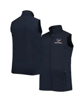 Men's Dunbrooke Navy Houston Texans Big and Tall Archer Softshell Full-Zip Vest