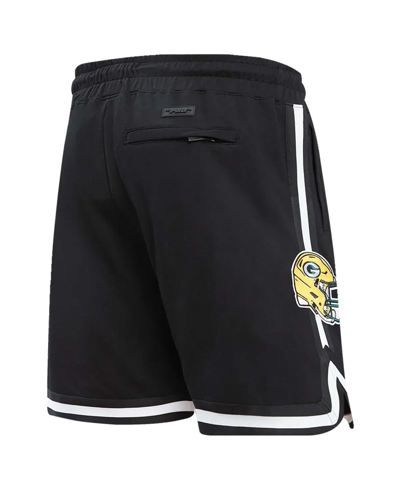 Men's Pro Standard Black Green Bay Packers Classic Chenille Shorts
