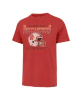 Men's '47 Brand Red Distressed Tampa Bay Buccaneers Time Lock Franklin T-shirt