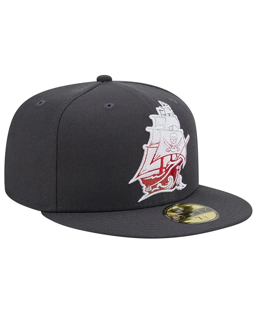 Men's New Era Graphite Tampa Bay Buccaneers Color Dim 59FIFTY Fitted Hat