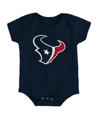 Baby Boys and Girls Navy Houston Texans Team Logo Bodysuit
