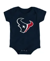 Baby Boys and Girls Navy Houston Texans Team Logo Bodysuit