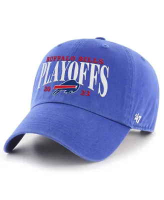 Men's '47 Brand Royal Buffalo Bills 2023 Nfl Playoffs Clean Up Adjustable Hat
