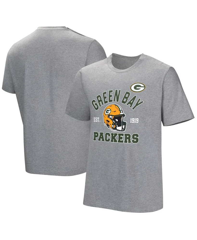 Men's Gray Green Bay Packers Tackle Adaptive T-shirt