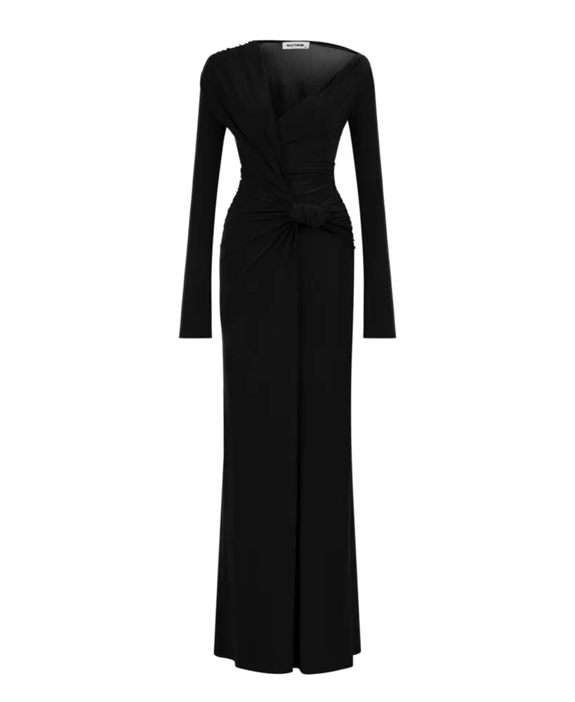 Women's Draped Long Dress