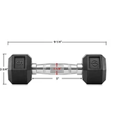 Philosophy Gym Rubber Coated Hex Dumbbell Hand Weights