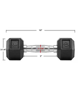 Philosophy Gym Rubber Coated Hex Dumbbell Hand Weights