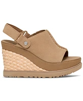Ugg Women's Abbot Slingback Raffia-Wedge Sandals
